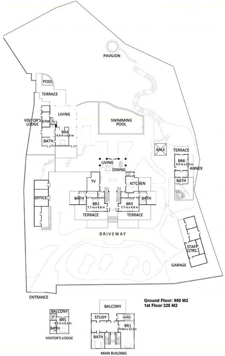 Villa Bukit Naga Floor Plan